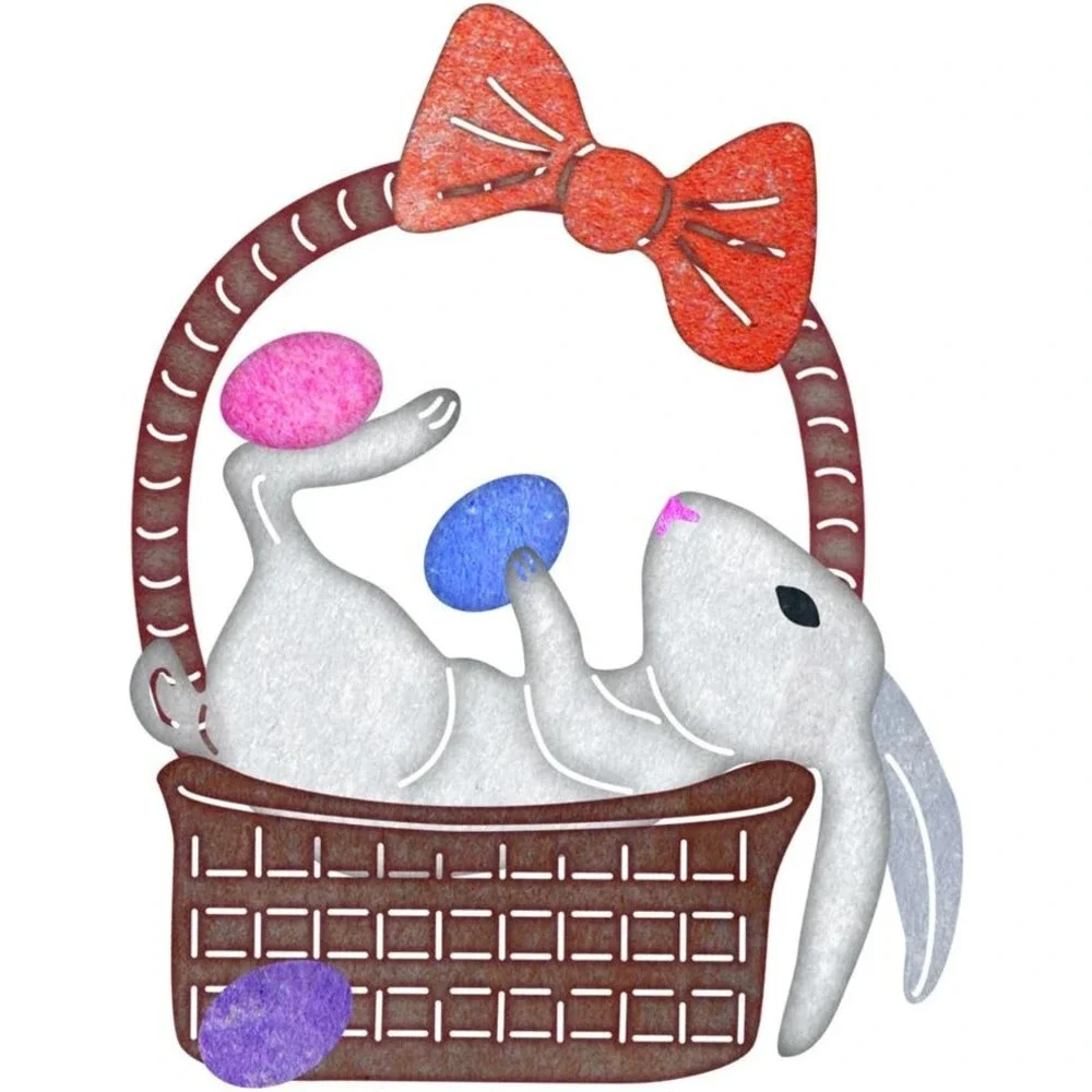 Cheery Lynn Designs C104 Bunny in Basket